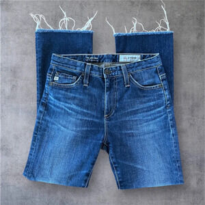 AG-ED Adriano Goldschmed women’s jodi crop high rise flare jean pants size 25R